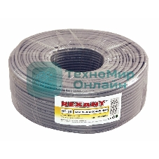 Кабель коаксиальный Rexant RG-58 A/U, 50 Ом, Cu/Al/Cu, 64%, бухта 100 м, серый