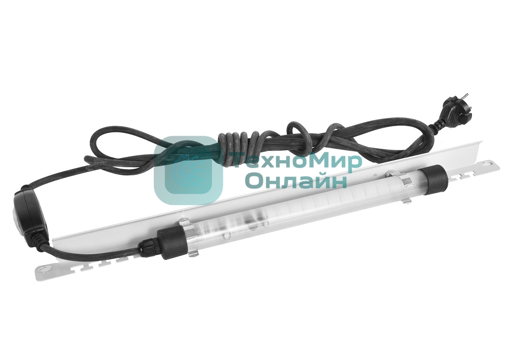 Панель осветительная Rem, с кронштейном серого цвета, 1U, 40х484х35 мм (ВхШхГ), 230V, 19