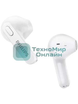 Полностью беспроводные вкладыши с мик/Bluetooth 5.1/время работы 6 ч/3 доп заряда в кейсе/авто подкл и отк/smart pairin/вкладыши/белые