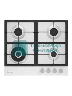 Газовая варочная панель Indesit THPM 642 WS/WH/I, независимая, белый