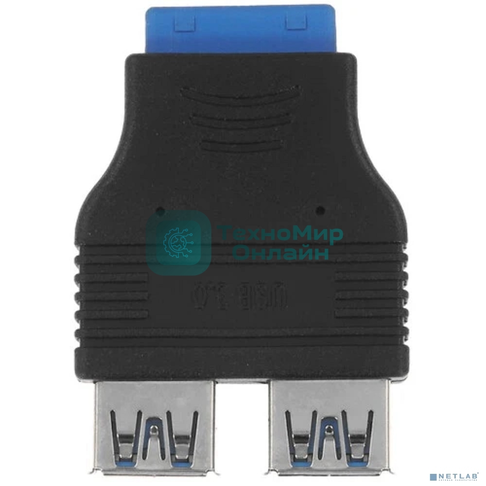 Переходник с материнской платы Espada Ei20U32, 20pin female на 2 порта USB 3.0 female (Ei20U32) (45366)