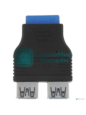 Переходник с материнской платы Espada Ei20U32, 20pin female на 2 порта USB 3.0 female (Ei20U32) (45366)