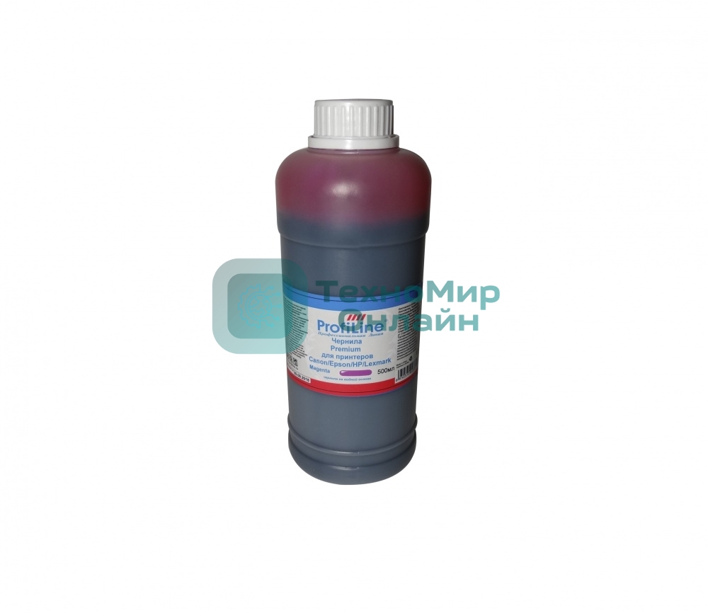 Чернила ProfiLine Premium для принтеров Canon/Epson/HP/Lexmark Magenta 500 мл водн