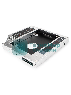 Контейнер для HDD Gembird MF-95-02 Низкопрофильный адаптер для 2.5-дюймового накопителя в отсек 5.25 дюйма, 12 мм