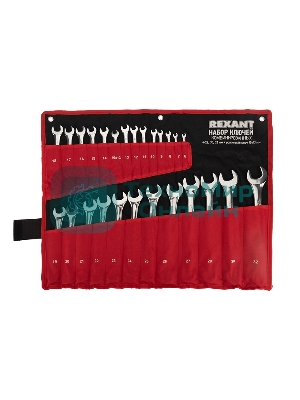 Набор ключей комбинированных Rexant 6х32 мм, 26 шт., CrV, полированный хром