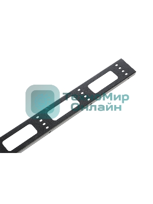 Вертикальный кабельный органайзер ЦМО для стойки внешний с окнами, ширина 95мм 42U, черный (ВКО-СТК-42-9005)