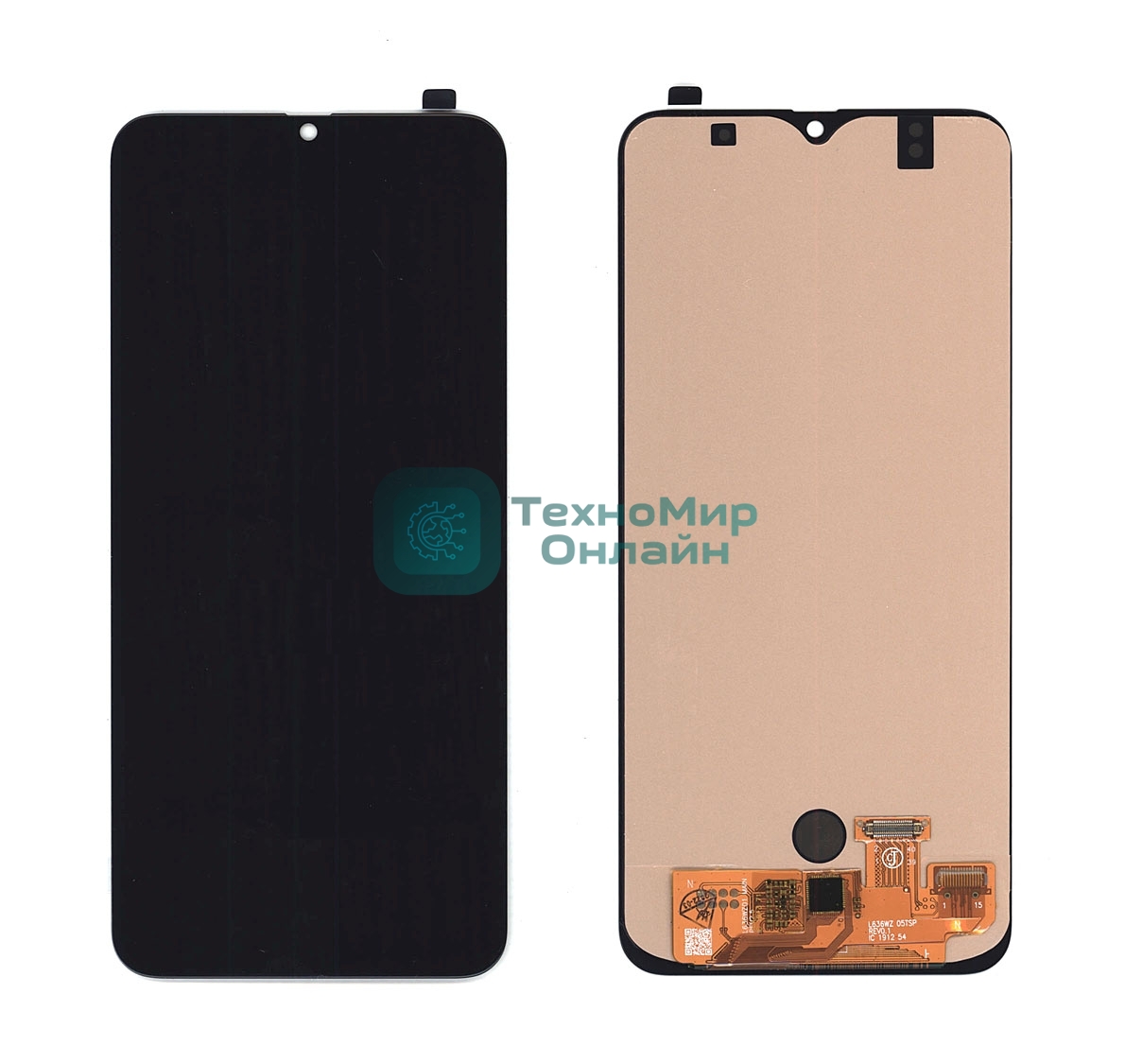 Дисплей для Samsung Galaxy A50 SM-A505F в сборе с тачскрином (OLED) черный