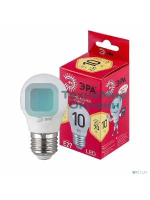 Лампа светодиодная ЭРА RED LINE LED P45-10W-827-E27 R E27/Е27 10 Вт шар теплый белый свет
