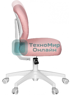 Кресло Cactus CS-CHR-3594PK розовый, ткань, 75 кг, механизм качания