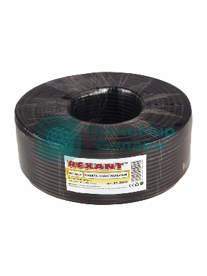 Кабель Rexant RG-58 A/U, (64%), 50 Ом, 100м., черный 01-2003