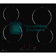 Электрическая варочная панель Weissgauff HV 640 BS Встраиваемые, 60 см, стеклокерамика Vitro Ceramic Glass, черная