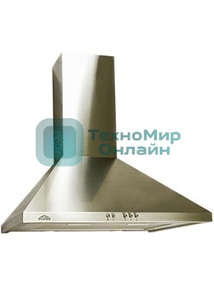 Вытяжка каминная Elikor Вента 60Н-650-К3Д серебристый, 59 см, 650 куб. м/ч, 56 дБ