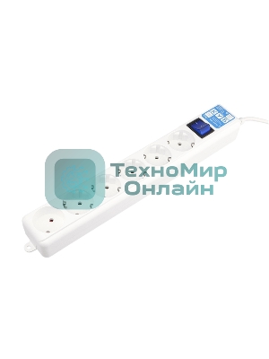 Фильтр-удлинитель PowerCube PRO (SPL(5+1)-16B-P-5М) 5.0 м, LC контур - подавление В/Ч помех, 16А/3,5 кВт