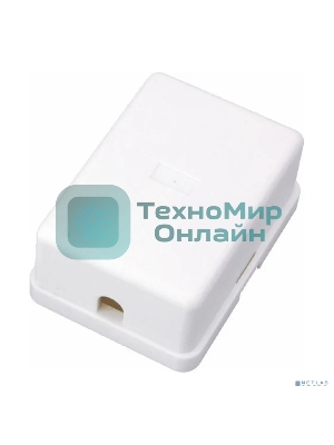 Рoзетка телефонная внешняя Rexant, 1 порт RJ-14(6P-4C), категория 3, (50 шт/уп)