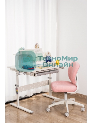 Кресло Cactus CS-CHR-3594PK розовый, ткань, 75 кг, механизм качания