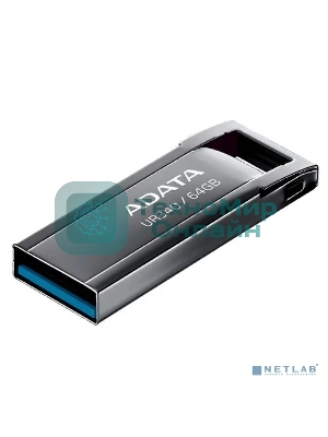 Флешка USB ADATA UR340 (AROY-UR340-64GbK), 64Gb, USB 3.2, R/W 100/30, черный