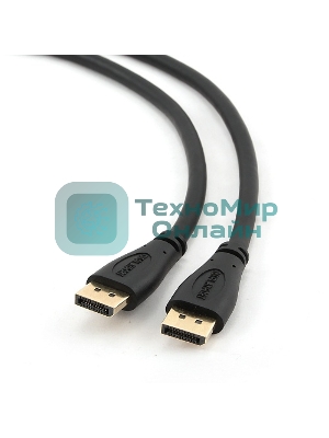 Кабель DisplayPort Gembird, 1.8м, 20M/20M, черный, экран, пакет