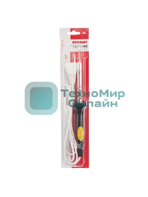 Паяльник Rexant, керам.нагреватель, 40 Вт, 230 В, ЭПСН