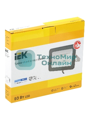 Прожектор СДО 07-50 LED 50Вт IP65 6500К сер. IEK LPDO701-50-K03
