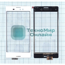 Сенсорное стекло (тачскрин) для Sony Xperia M4 Aqua белое