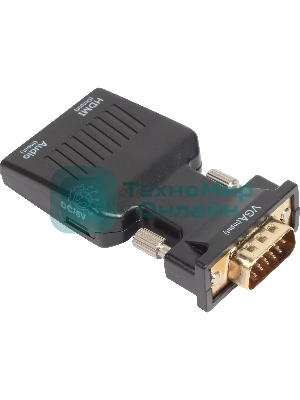 Переходник VCOM CA337A VGA(M)+audio+microUSB --> HDMI(F)1080*60Hz
