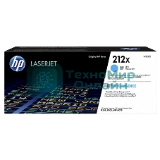 Картридж лазерный HP 212X W2121X голубой для HP CLJ Enterprise M554/M555