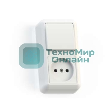 Блок комбинированный Кунцево-Электро ОП БКВР-427 Оптима (1-кл. выкл. + розетка) белый