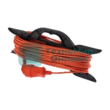 Удлинитель-шнур на рамке PROconnect ПВС 2х0.75, 30 м, б/з, 6 А, 1300 Вт, IP20, оранжевый