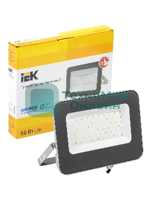 Прожектор СДО 07-50 LED 50Вт IP65 6500К сер. IEK LPDO701-50-K03