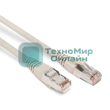 Патч-корд Hyperline F/UTP, экранированный, Cat.6, LSZH, 5 м, серый PC-LPM-STP-RJ45-RJ45-C6-5M-LSZH-GY