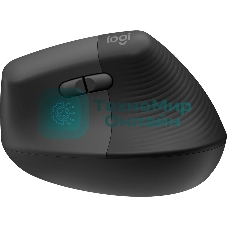 Мышь беспроводная Logitech Lift графитовый, 4000 dpi, радиоканал, Bluetooth, USB, кнопки - 6