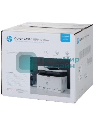 МФУ лазерное HP Color LaserJet 179fnw (4ZB97A), А4, цветной, печ. до 18 стр/мин. (ч/б) до 4 стр/мин. (цвет), скан. до 15 стр/мин. (ч/б) 6 стр/мин. (цвет), 600x600dpi, USB, RJ-45, Wi-Fi, Air Print, Mopria