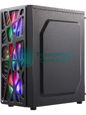 Компьютерный корпус Aerocool/Formula MANA черный без БП ATX 6x120мм 2xUSB 2.0 1xUSB 3.0 audio bott PSU