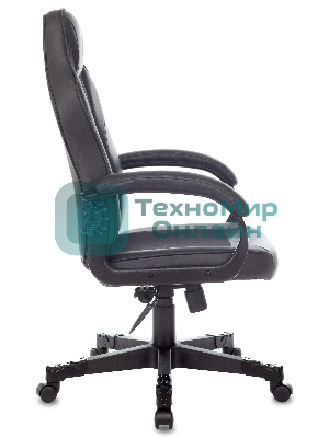 Кресло игровое Zombie GAME 17 черный, текстиль/эко.кожа, крестовина пластик