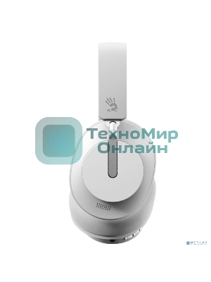 Беспроводные/проводные наушники A4Tech Bloody MH390 белый, накладные, Bluetooth + проводной