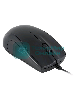 Мышь проводная Oklick 185M черный, 1200 dpi, USB, кнопки - 3
