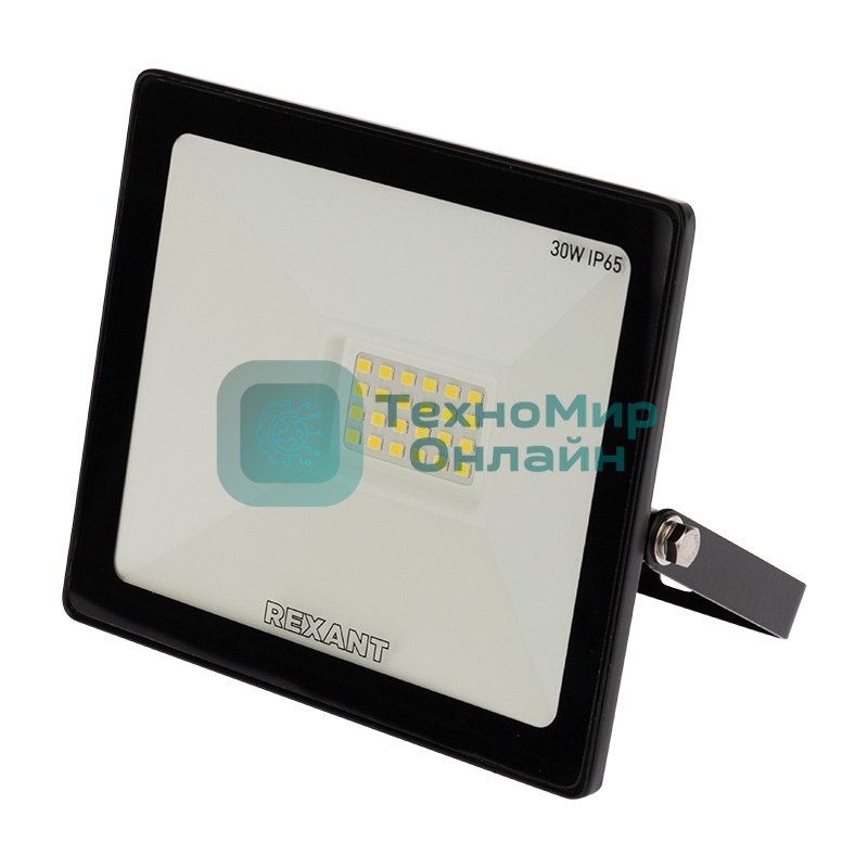 Прожектор светодиодный Rexant 30 Вт 200–260В IP65 2400 лм 6500 K холодный свет