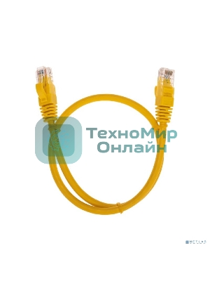 Патч-корд U/UTP Rexant cat.6, RJ45-RJ45, неэкранированный, 26AWG, LSZH, желтый, 0.5 м