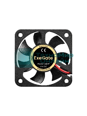 Вентилятор 12В DC ExeGate EX05010H2P (50x50x10 мм, Hydraulic bearing (гидродинамический), 2pin, 5000RPM, 27dBA)