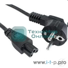Кабель питания для ноутбуков Cablexpert PC-186-ML12 1.8м, 3-pin, с зазем., пакет