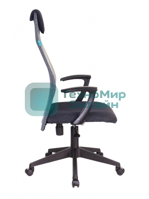Кресло руководителя Бюрократ KB-8N/DG/TW-12 серый TW-04 TW-12 сетка