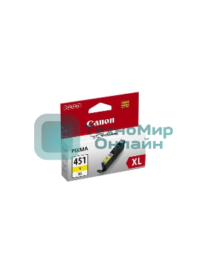 Картридж струйный CLI-451XLY (6475B001) для Canon PIXMA iP7240, MG5440, 6340, Желтый, 685стр.