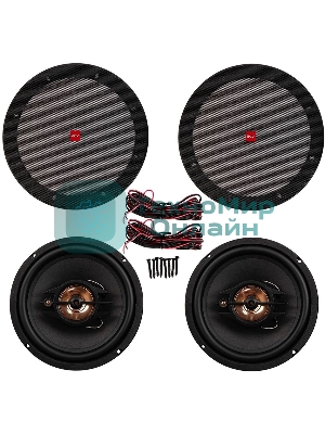 Колонки автомобильные ACV PB-803G 450Вт 90дБ 4Ом 20 см (8 дюйм) (ком.: 2 кол.) коаксиальные трехполосные