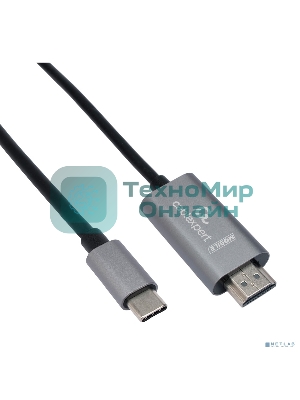 Кабель-переходник Cablexpert CCB-A-CM-HDMI-1.8M с Type-C на HDMI v2.0, Mobile, 1.8м, черный, корбка