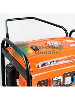 Электрогенератор бензиновый Patriot Max Power SRGE 3800, 3 кВт, 78 дБ, 43.6 кг