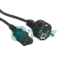 Кабель питания ExeGate Power PC-10P (Евровилка Schuko->С13) VDE-250V-3*1.0-CU, 10A, черный, 10м