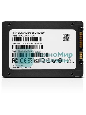 Накопитель SSD ADATA SU630, 960Gb, SATA III, 2.5