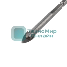 Сверло по стеклу и керамике Kranz 10 мм, шестигранный хвостовик