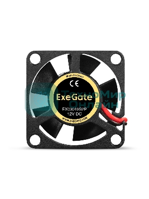 Вентилятор для корпуса ExeGate EX03010S2P черный, 30 мм, 10000 об/мин, 28.5 дБ, 2 pin