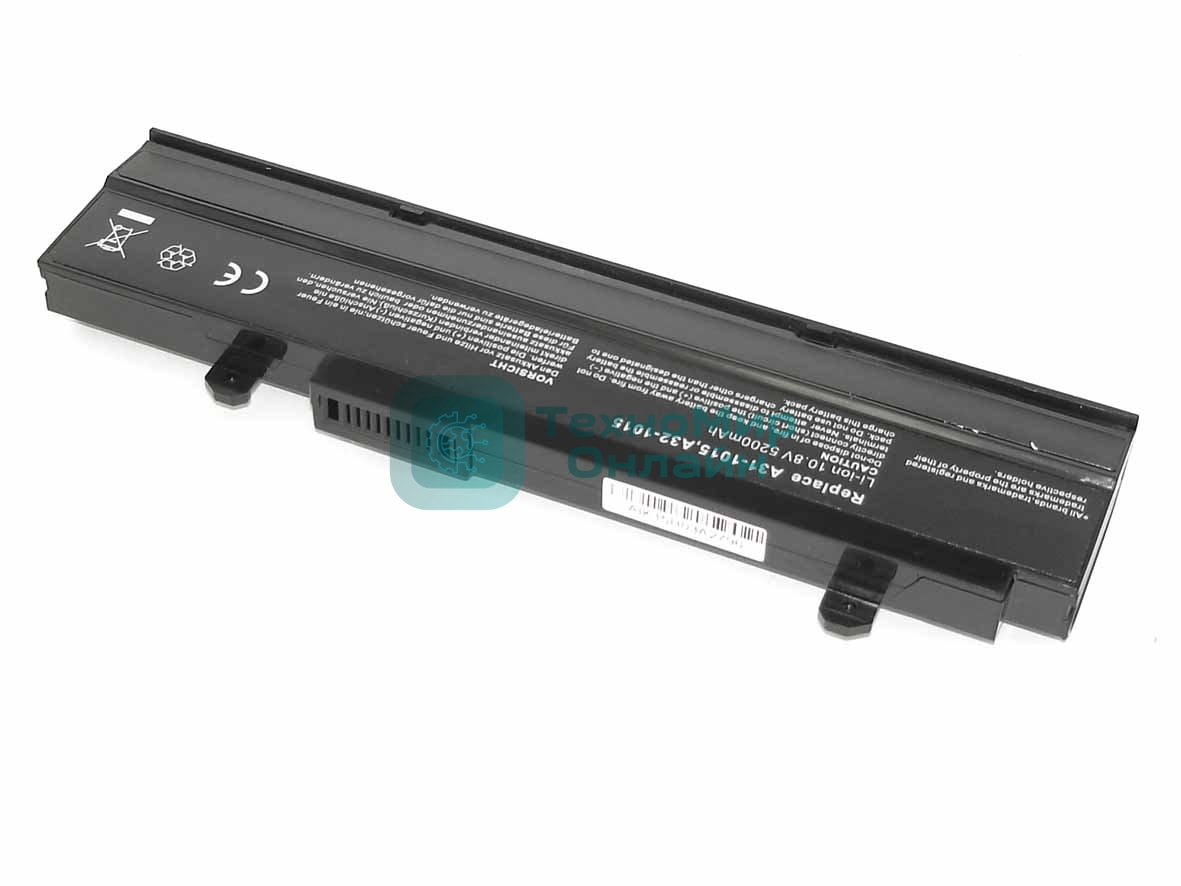 Аккумуляторная батарея для ноутбука Asus Eee PC 1015 (A32-1015) 10,8V 5200mAh OEM черный